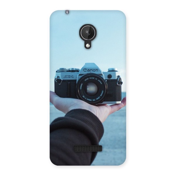 Camera in Hand Back Case for Micromax Canvas Spark Q380