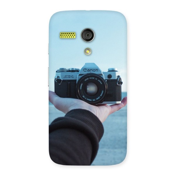 Camera in Hand Back Case for Moto G