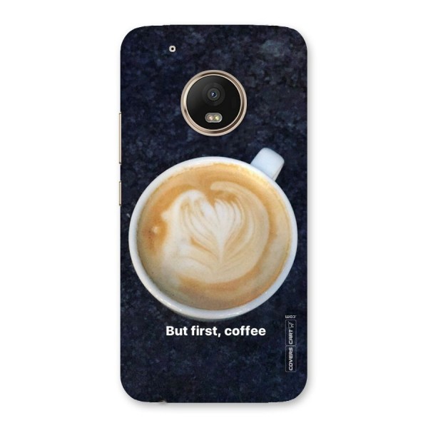 Cappuccino Coffee Back Case for Moto G5 Plus