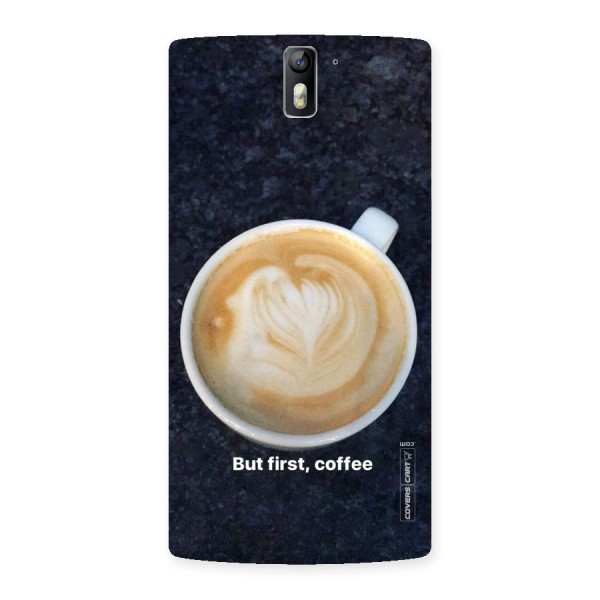 Cappuccino Coffee Back Case for One Plus One