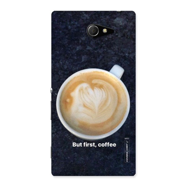 Cappuccino Coffee Back Case for Sony Xperia M2
