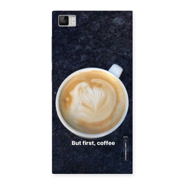 Cappuccino Coffee Back Case for Xiaomi Mi3