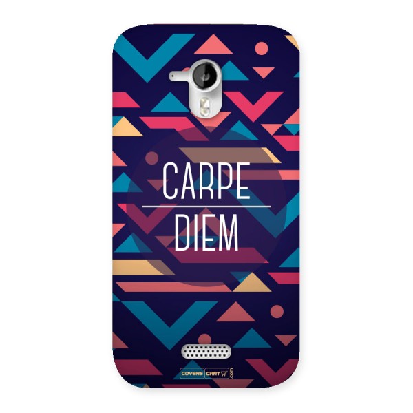 Carpe Diem Back Case for Micromax Canvas HD A116
