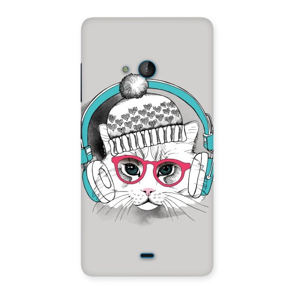 Cat Headphones Back Case for Lumia 540