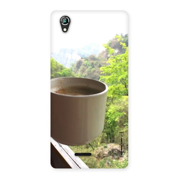 Chai With Mountain View Back Case for Lava Iris 800