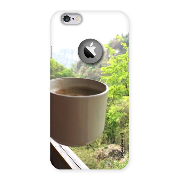 Chai With Mountain View Back Case for iPhone 6 Logo Cut