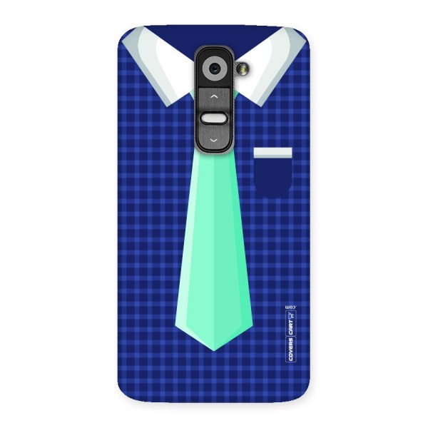 Checked Shirt Tie Back Case for LG G2