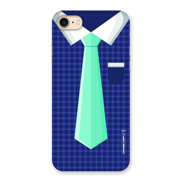 Checked Shirt Tie Back Case for iPhone 7