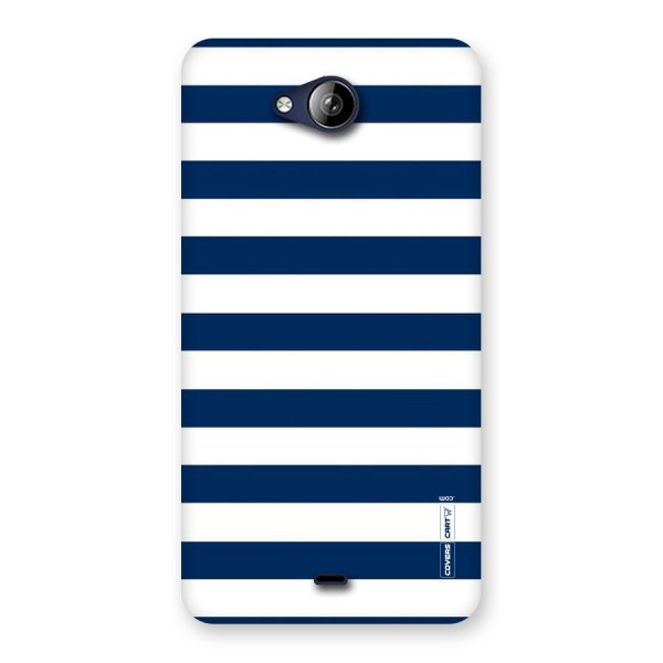 Classic Blue White Stripes Back Case for Canvas Play Q355
