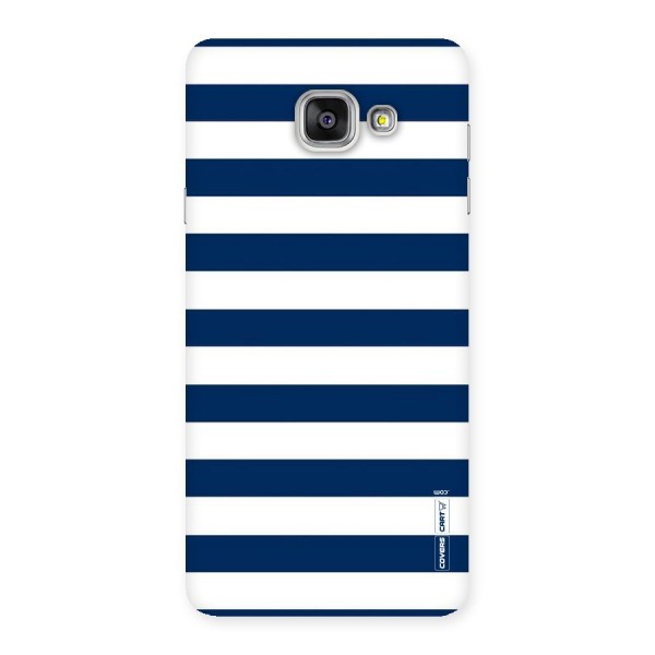 Classic Blue White Stripes Back Case for Galaxy A7 2016