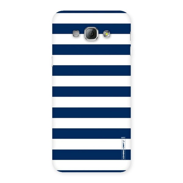 Classic Blue White Stripes Back Case for Galaxy A8