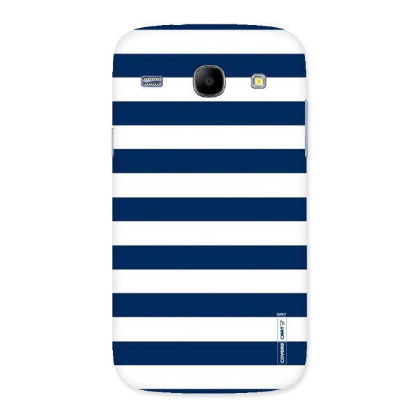 Classic Blue White Stripes Back Case for Galaxy Core