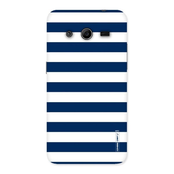Classic Blue White Stripes Back Case for Galaxy Core 2