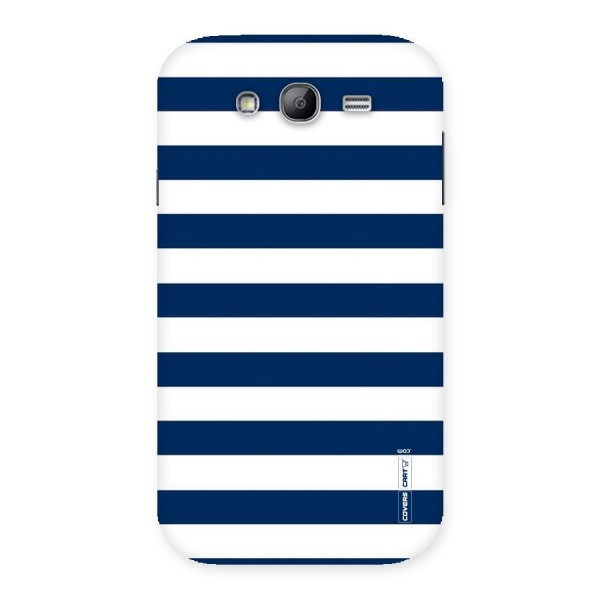 Classic Blue White Stripes Back Case for Galaxy Grand