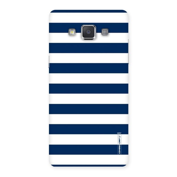 Classic Blue White Stripes Back Case for Galaxy Grand 3
