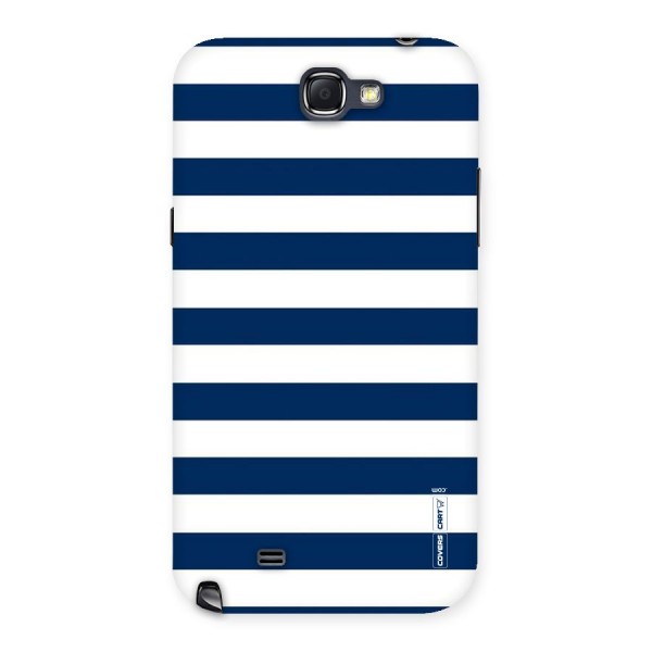 Classic Blue White Stripes Back Case for Galaxy Note 2