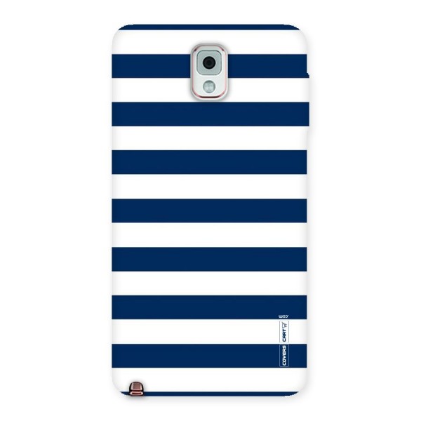 Classic Blue White Stripes Back Case for Galaxy Note 3