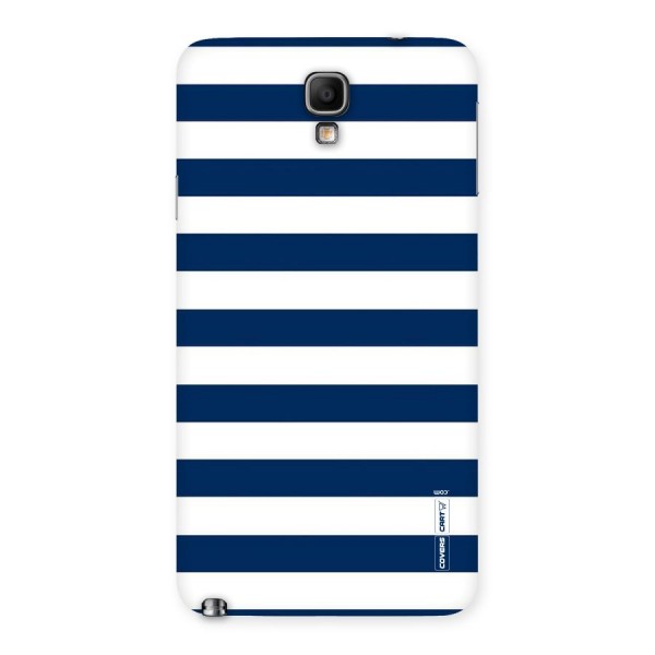 Classic Blue White Stripes Back Case for Galaxy Note 3 Neo