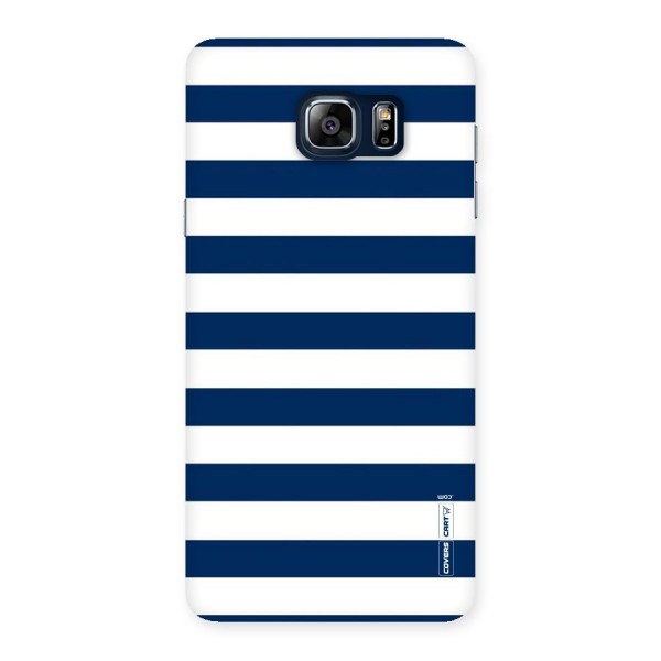 Classic Blue White Stripes Back Case for Galaxy Note 5