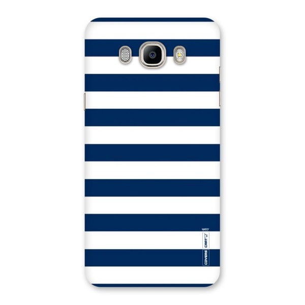 Classic Blue White Stripes Back Case for Galaxy On8