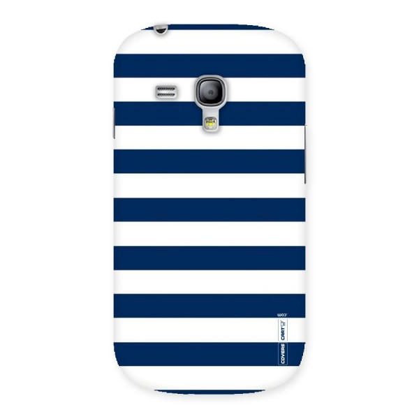Classic Blue White Stripes Back Case for Galaxy S3 Mini