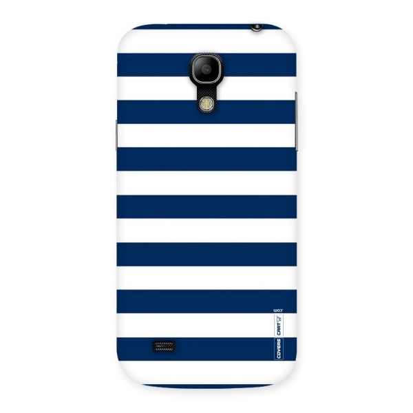 Classic Blue White Stripes Back Case for Galaxy S4 Mini