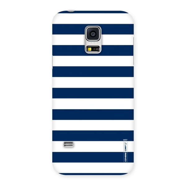 Classic Blue White Stripes Back Case for Galaxy S5 Mini