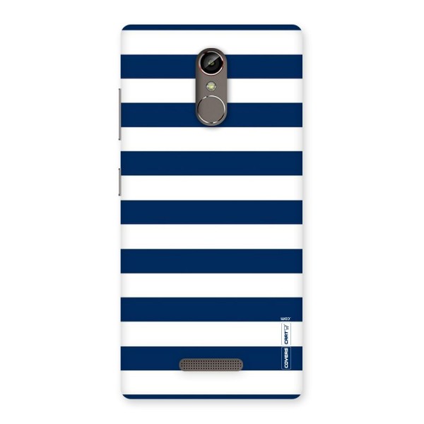 Classic Blue White Stripes Back Case for Gionee S6s