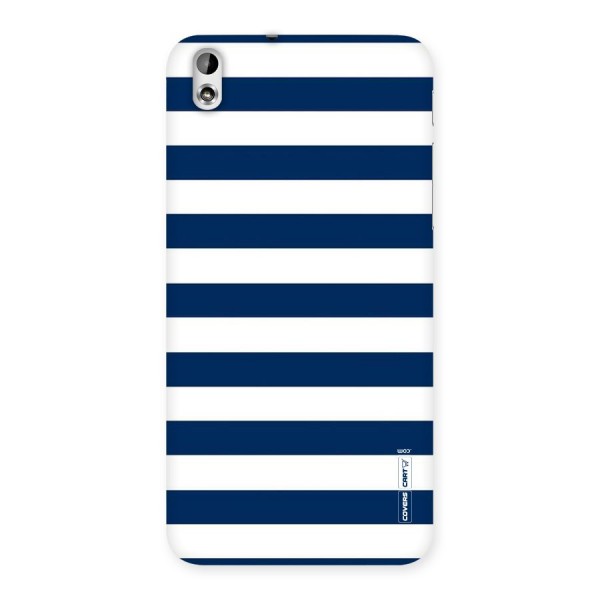 Classic Blue White Stripes Back Case for HTC Desire 816