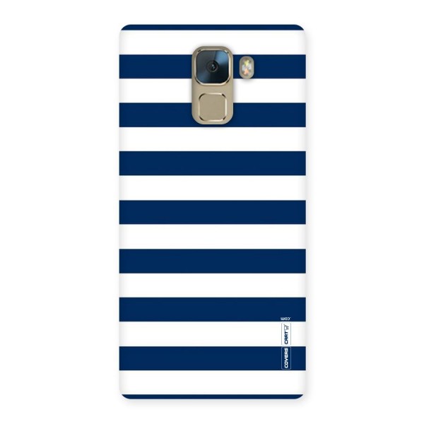 Classic Blue White Stripes Back Case for Huawei Honor 7