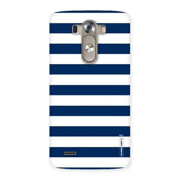 Classic Blue White Stripes Back Case for LG G3