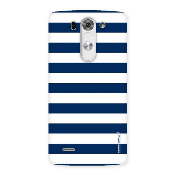 Classic Blue White Stripes Back Case for LG G3 Mini