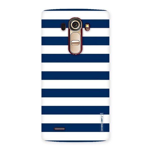 Classic Blue White Stripes Back Case for LG G4