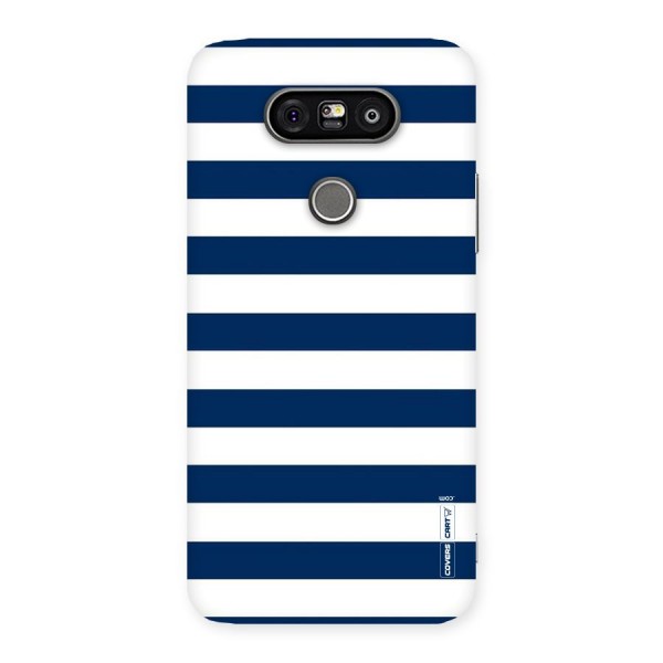Classic Blue White Stripes Back Case for LG G5