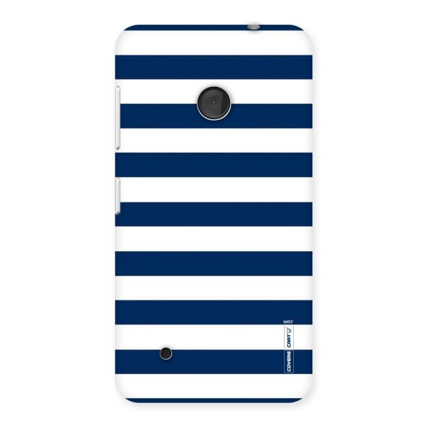Classic Blue White Stripes Back Case for Lumia 530