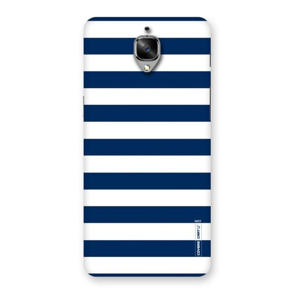 Classic Blue White Stripes Back Case for OnePlus 3T
