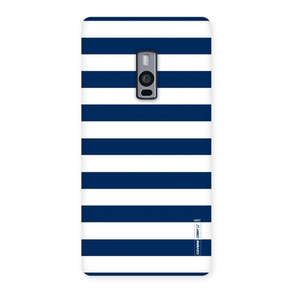 Classic Blue White Stripes Back Case for OnePlus Two