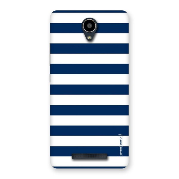 Classic Blue White Stripes Back Case for Redmi Note 2