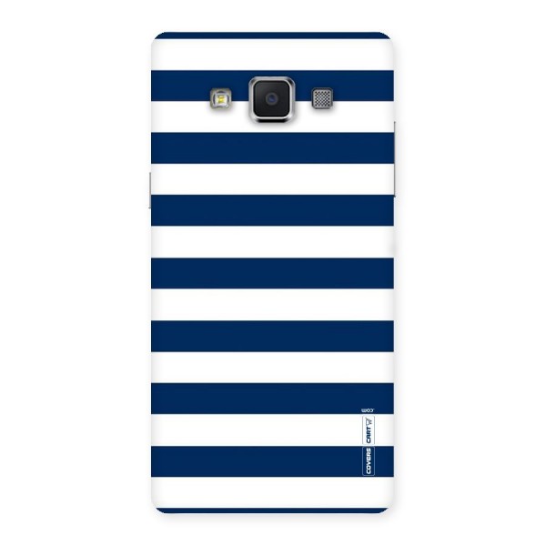 Classic Blue White Stripes Back Case for Samsung Galaxy A5