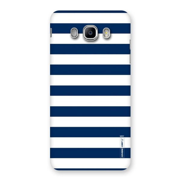Classic Blue White Stripes Back Case for Samsung Galaxy J5 2016