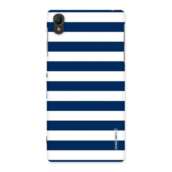 Classic Blue White Stripes Back Case for Sony Xperia Z2