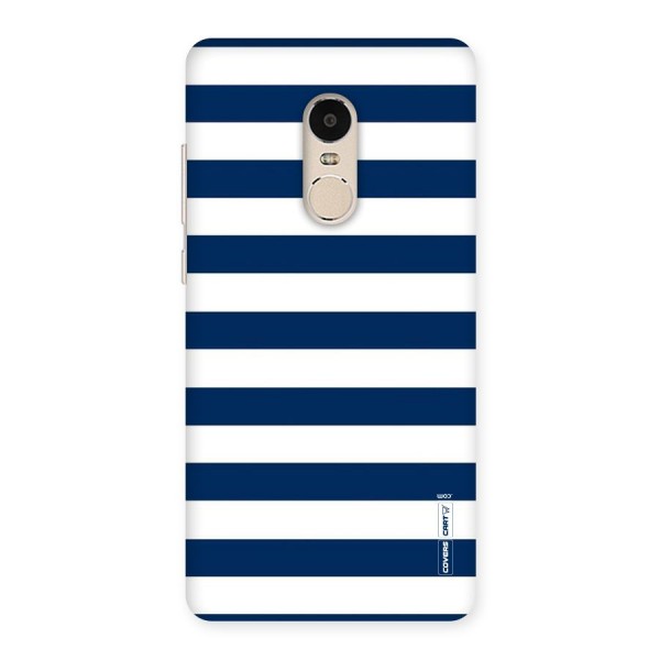 Classic Blue White Stripes Back Case for Xiaomi Redmi Note 4