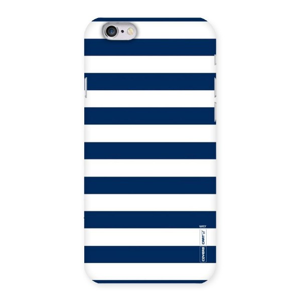 Classic Blue White Stripes Back Case for iPhone 6 6S