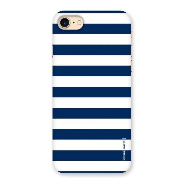 Classic Blue White Stripes Back Case for iPhone 7