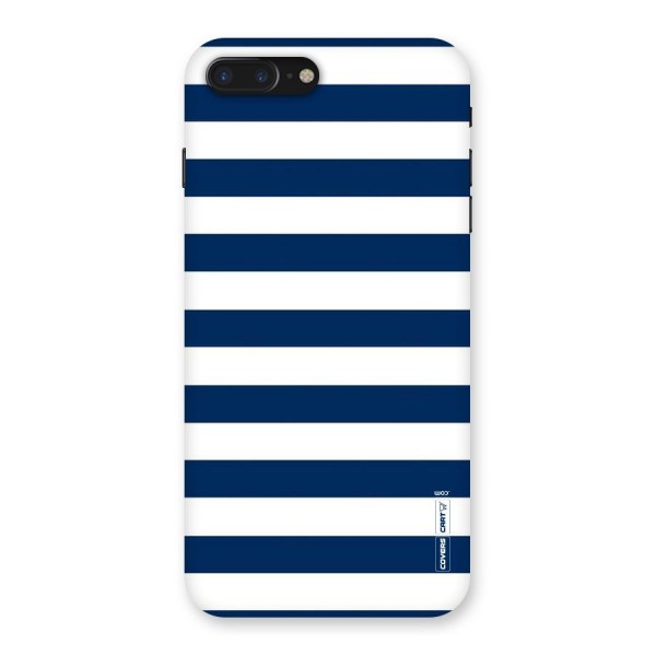 Classic Blue White Stripes Back Case for iPhone 7 Plus