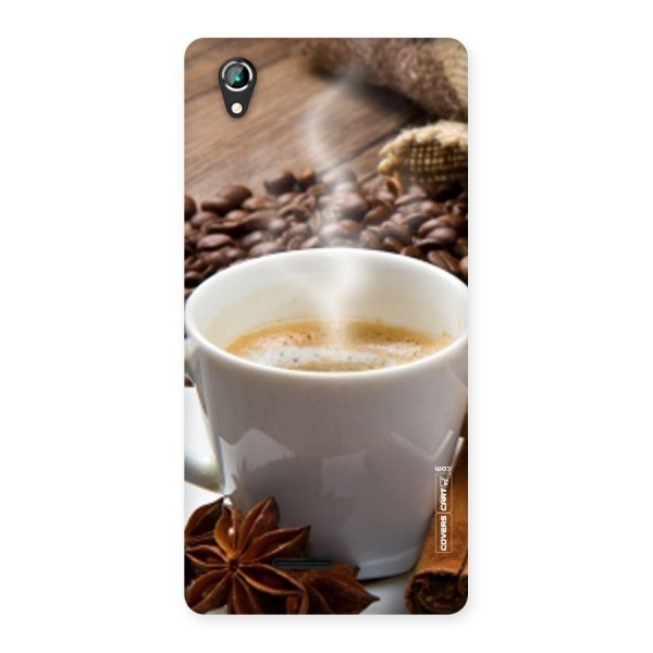 Classic Coffee Beans Back Case for Lava Iris 800
