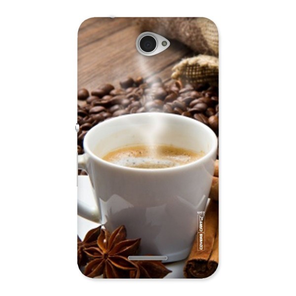Classic Coffee Beans Back Case for Sony Xperia E4