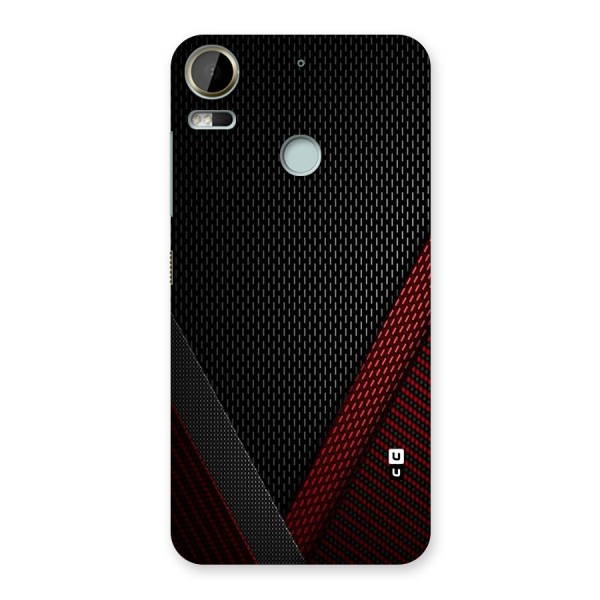 Classy Black Red Design Back Case for Desire 10 Pro