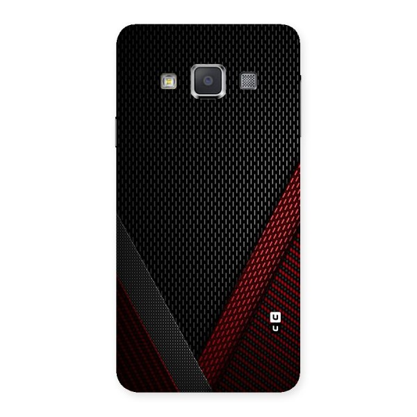 Classy Black Red Design Back Case for Galaxy A3
