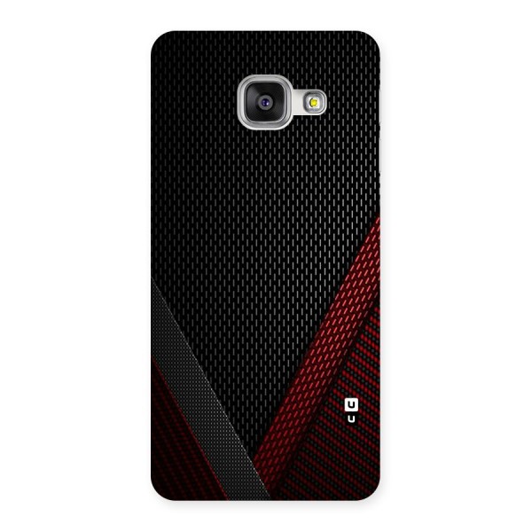 Classy Black Red Design Back Case for Galaxy A3 2016